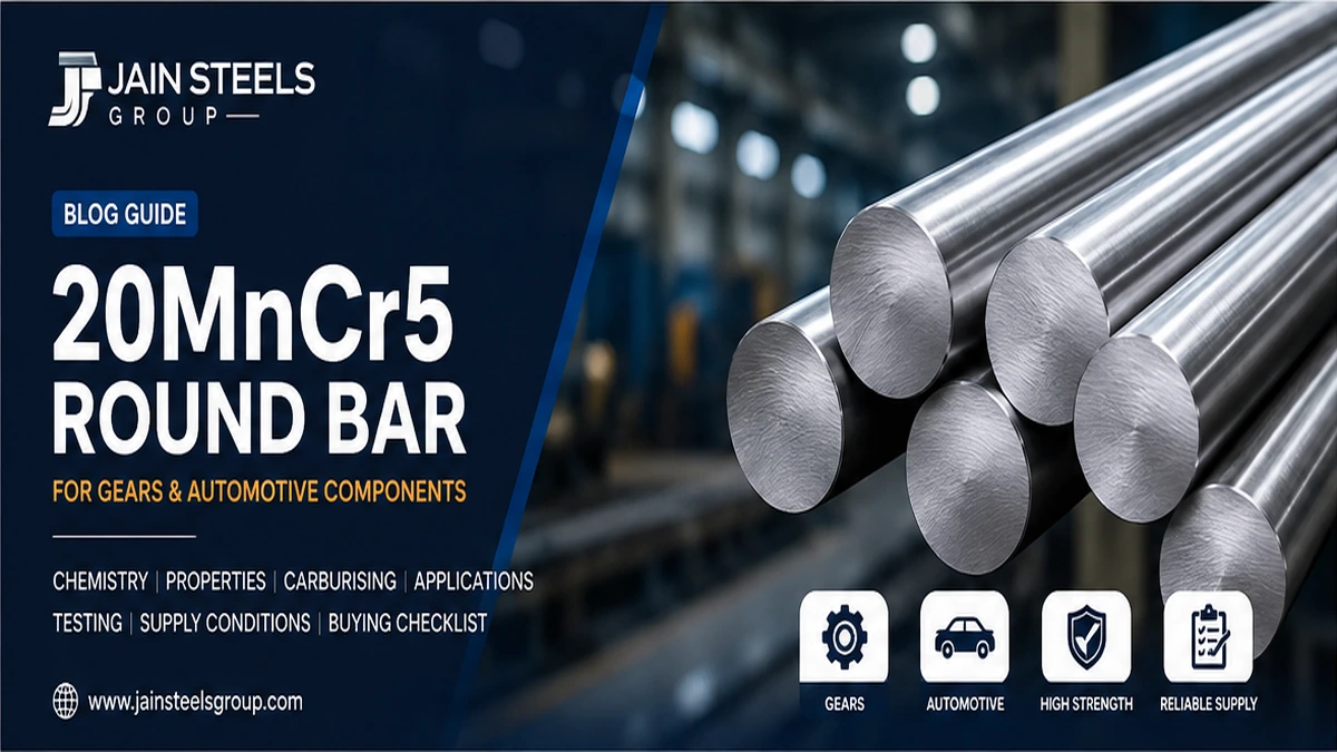 20MnCr5 round bar guide for gears and automotive components