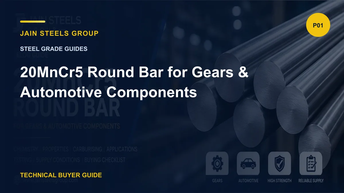 20MnCr5 Round Bar for Gears & Automotive Components