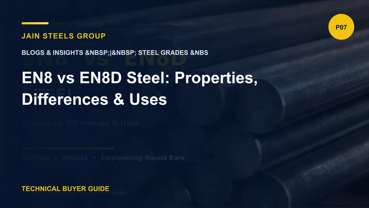 EN8 vs EN8D Steel: Properties, Differences & Uses