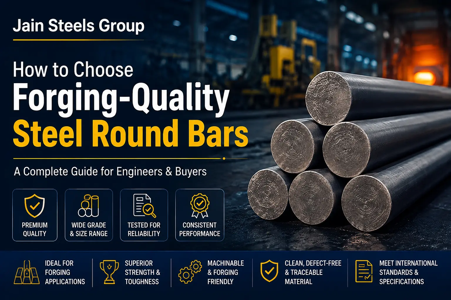 Forging quality steel round bar selection guide for engineers and buyers